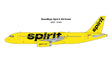 GeminiJets Spirit Airlines Airbus A320-200 N604NK Final Revenue Flight 1/400 Aircraft Scale Model