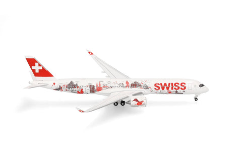 Herpa Swiss International Air Lines Airbus A350-900 Wanderlust 1/500 scale model