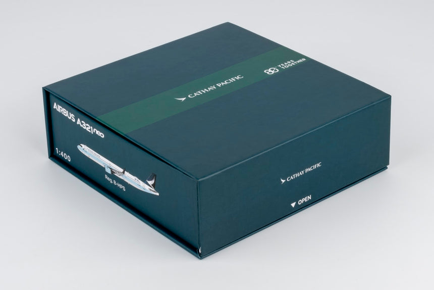 NG Models Cathay Pacific Airways Airbus A321neo B-HPS ("80 Years Together" sticker) (ULTIMATE) 1/400 Aircraft Scale Model