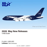 HX Models Lufthansa Airbus A380 D-AIMH Flaps Down 100th Anniversary 1/400