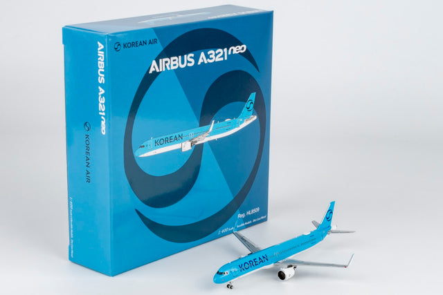 NG Models Korean Air Airbus A321neo HL8509 (Korean Air's first A321 in 2025's new standard livery) 1/400 Aircraft Scale Model