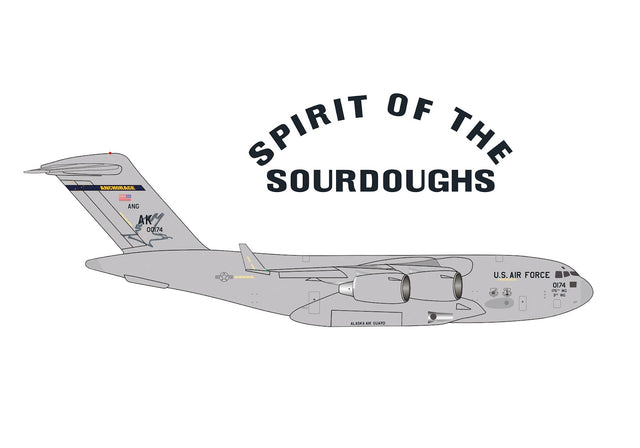 Herpa U.S. Air Force Boeing C-17A Globemaster III Spirit of the Sourdoughs 1/500 Aircraft Scale Model