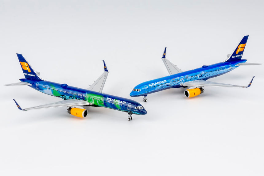 NG Models Icelandair Boeing B757-200/w A321 TF-FIU Aurora (Northern Lights); (Ultimate) 1/400 Aircraft Scale Model