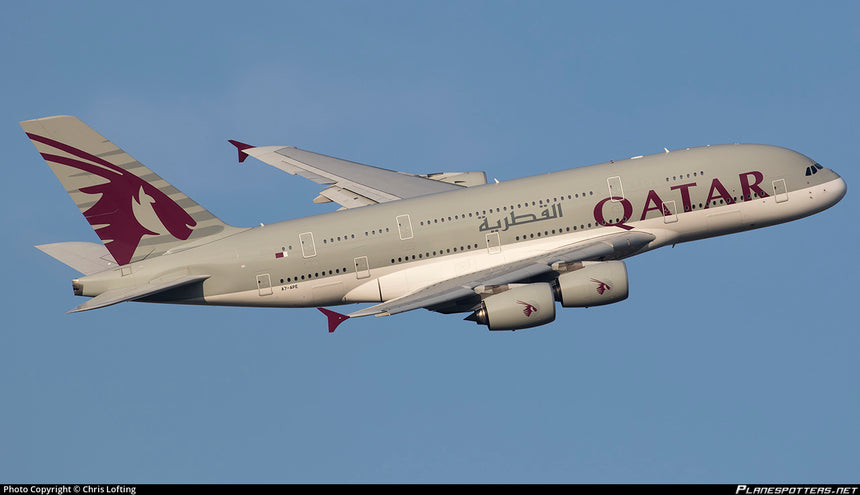 Aviation400 Qatar Airways Airbus A380 A7-APE 1/400 Aircraft Scale Model