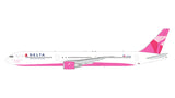 GeminiJets Delta Air Lines Boeing B767-400ER N845MH Breast Cancer Research Foundation 1/200 Aircraft Scale Model
