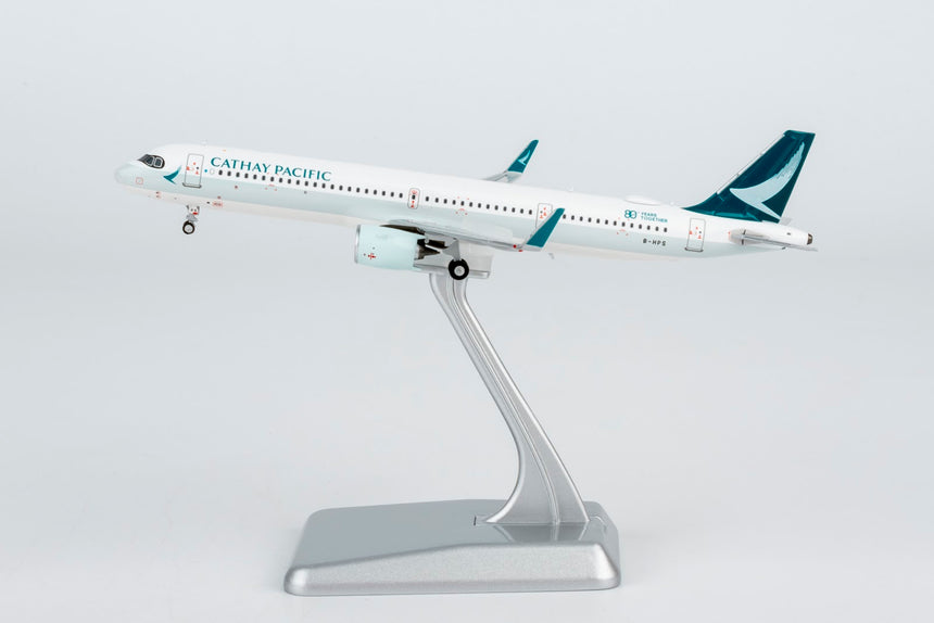 NG Models Cathay Pacific Airways Airbus A321neo B-HPS ("80 Years Together" sticker) (ULTIMATE) 1/400 Aircraft Scale Model