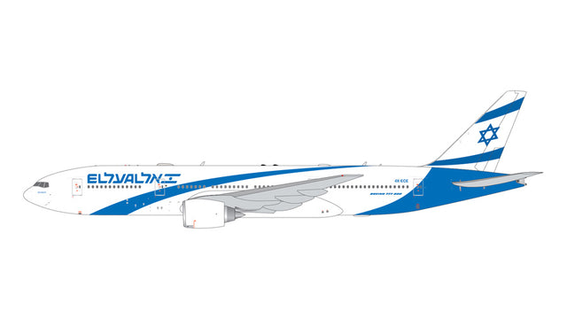 GeminiJets El Al Israel Airlines Boeing B777-200ER 4X-ECE New Livery 1/400 Aircraft Scale Model
