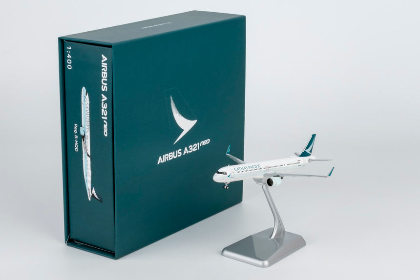 NG Models Cathay Pacific Airways Airbus A321neo B-HQD (Large titles) (ULTIMATE) 1/400 Aircraft Scale Model