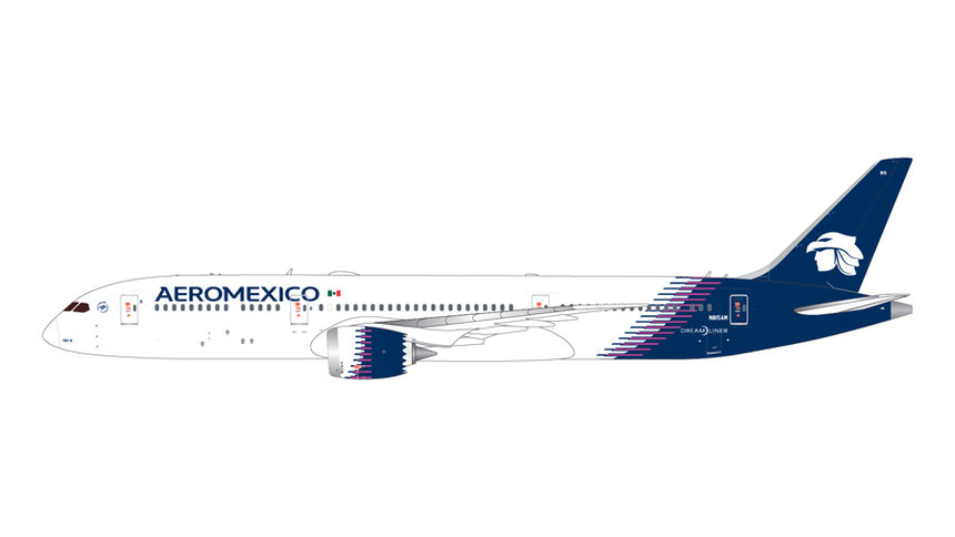 GeminiJets Aeroméxico Boeing B787-9 Dreamliner N815AM New Livery 1/200 Aircraft Scale Model