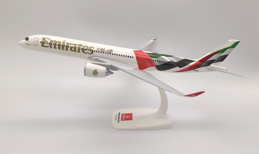 PPC Models Emirates Airbus A350-900 Flags Livery 1/200 Aircraft Scale Model