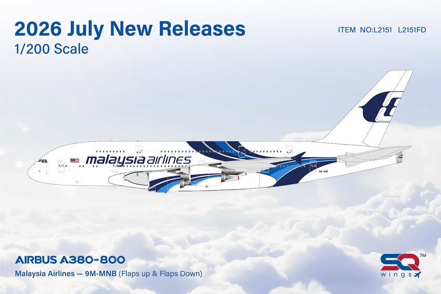 SQ Wings Malaysia Airlines Airbus A380 9M-MNB Flaps Down