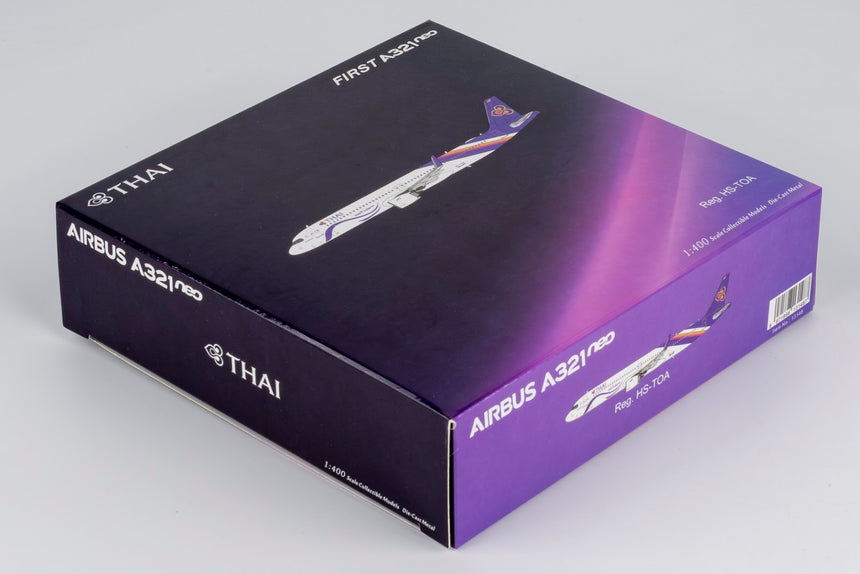 NG Models Thai Airways International Airbus A321neo HS-TOA First A321neo sticker; named "Bowonrangsi" 1/400 Aircraft Scale Model