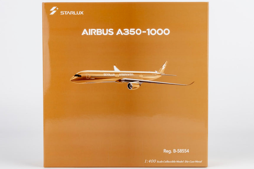 NG Models Starlux Airlines Airbus A350-1000 B-58554 (Airsorayama Golden) 1/400 Aircraft Scale Model