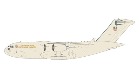 GeminiJets United Arab Emirates Air Force Boeing C-17 Globemaster III 1228 1/400 Aircraft Scale Model