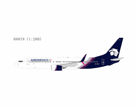 NG Models Aeromexico (new paint with scimitar winglets) Boeing 737-800 XA-OCC 1/200 Aircraft Scale Model