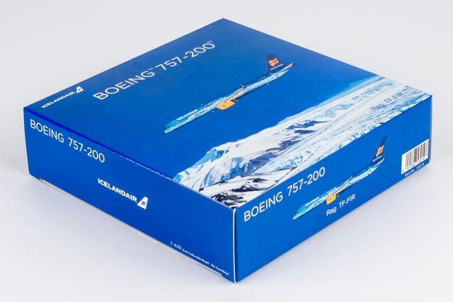 NG Models Icelandair Boeing 757-200/w TF-FIR Vatnajokull 1/400 Aircraft Scale Model