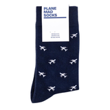 Funny Plane Socks - Funny Aeroplane Gift - 1 Pair, Size 8-11 UK and 42-46 EU
