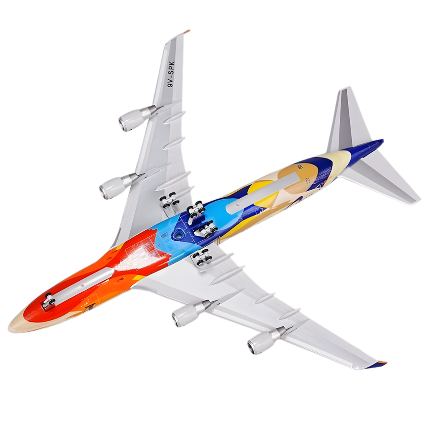 HX Models Singapore Airlines Boeing B747-400 9V-SPL "Tropical" Standard Version 1/400 Scale