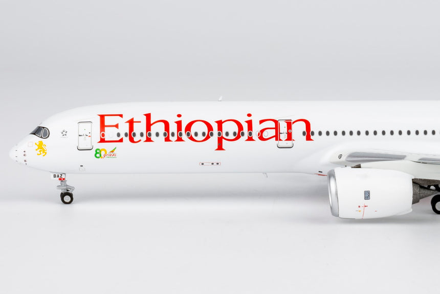 NG Models Ethiopian Airlines Airbus A350-1000 ET-BAZ (with 80th anniversary stickers) 1/400 Aircraft Scale Model