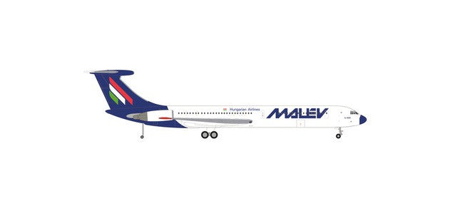 Herpa Malév Hungarian Airlines Ilyushin IL-62M HA-LIA 1/200 Scale