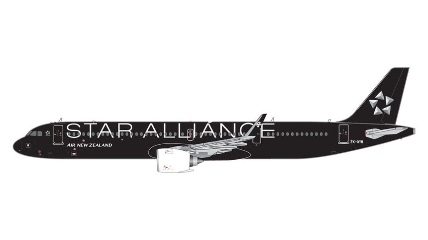 GeminiJets Air New Zealand Airbus A321 Neo ZK-OYB - Star Alliance Livery 1/400 GJANZ2178
