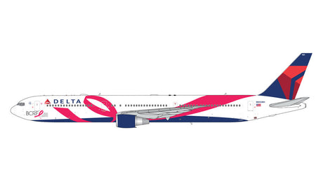 GeminiJets Delta Airlines Boeing 767-400ER N845MH Pink Ribbon/Breast Cancer Research 1/400 Scale