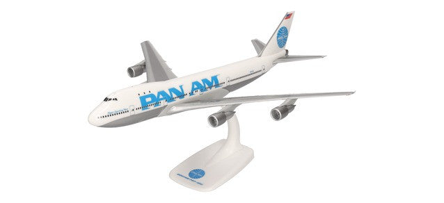 Herpa Pan Am Boeing 747-100 N741PA Snap-fit 1/250 Aircraft Scale Model