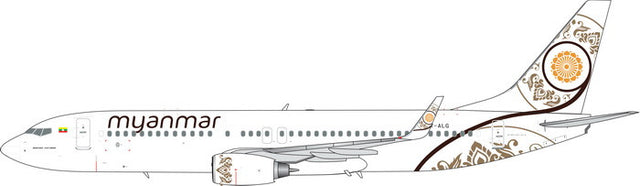 Phoenix Myanmar National Airlines Boeing 737-800 XY-ALG 1/400 Aircraft Scale Model
