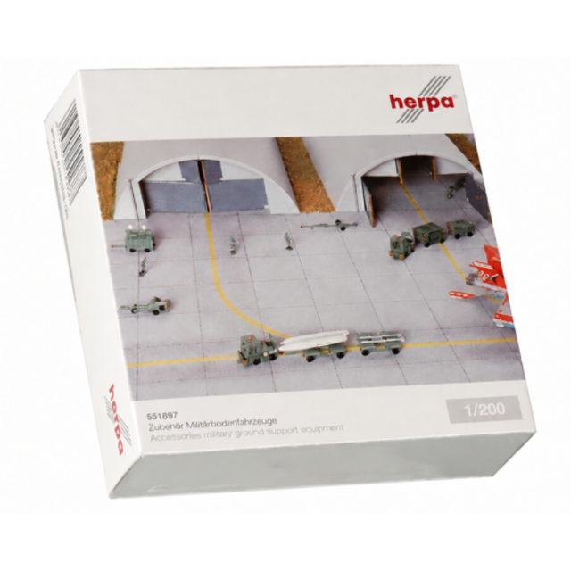 Herpa Military Accessories: Ground Support Equipment 1/200 Scale