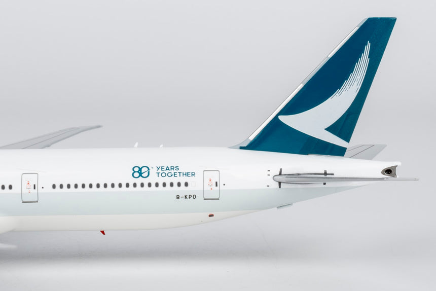 NG Models Cathay Pacific Airways Boeing 777-300ER B-KPO (large titles; "80 Years Together" sticker) 1/400 Aircraft Scale Model