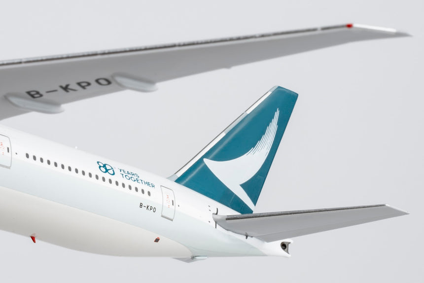 NG Models Cathay Pacific Airways Boeing 777-300ER B-KPO (large titles; "80 Years Together" sticker) 1/400 Aircraft Scale Model