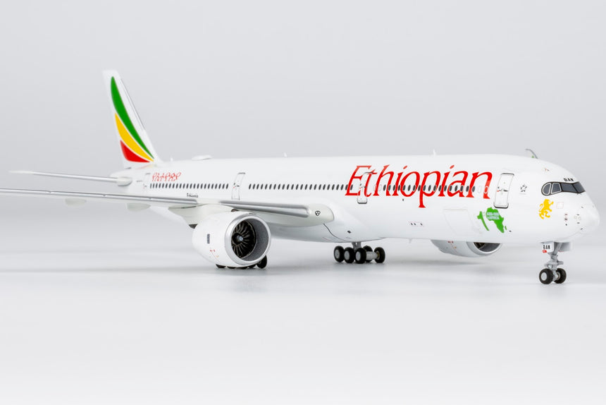 NG Models Ethiopian Airlines Airbus A350-1000 ET-BAW ("1st A350-1000 in Africa" sticker) 1/400 Aircraft Scale Model