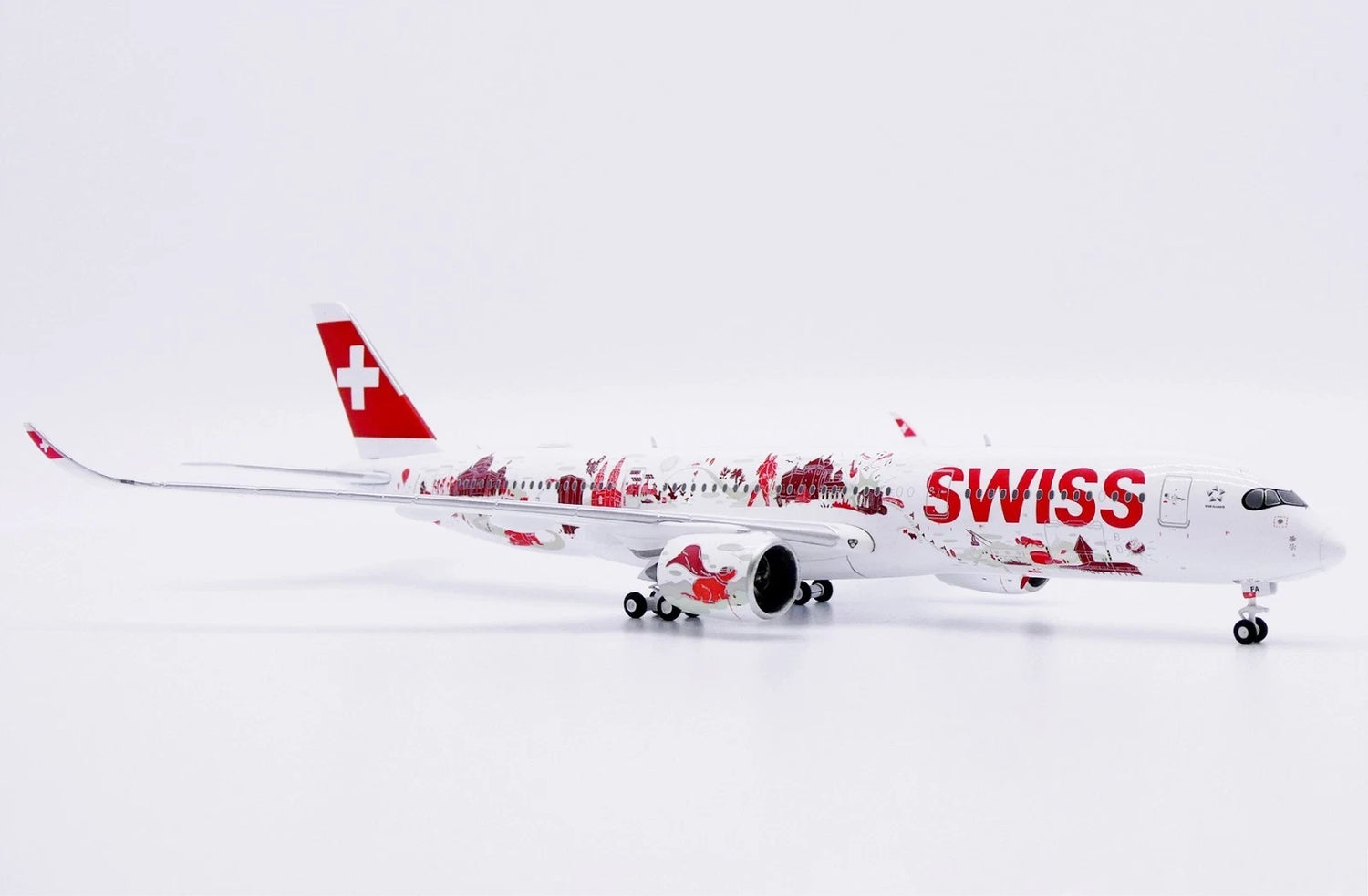 JC Wings Swiss Airbus A350-900 "Wanderlust" (HB-IFA) 1/400 Aircraft Scale Model