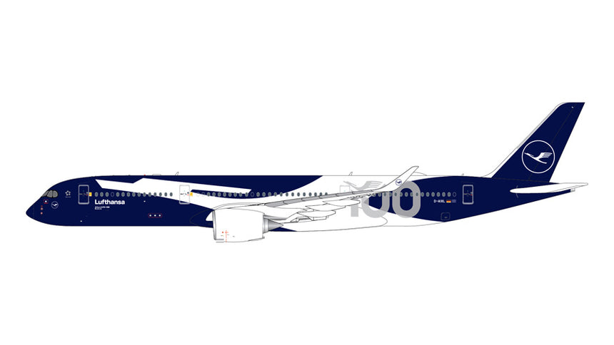 GeminiJets Lufthansa Airbus A350-900 D-AIXL 100 Centennial Livery 1/400 Aircraft Scale Model