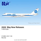 HX Models Pan Am Boeing 747-100 Clipper Crest of the Wave N748PA 1/400