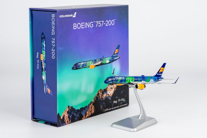 NG Models Icelandair Boeing B757-200/w A321 TF-FIU Aurora (Northern Lights); (Ultimate) 1/400 Aircraft Scale Model