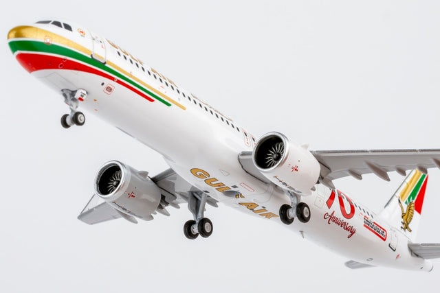 NG Models Gulf Air Airbus A321neo A9C-NB (70th Anniversary livery) 1/400 Aircraft Scale Model