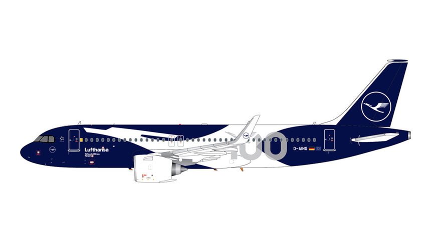 GeminiJets Lufthansa Airbus A320neo D-AING 100 Centennial Livery 1/200 Aircraft Scale Model
