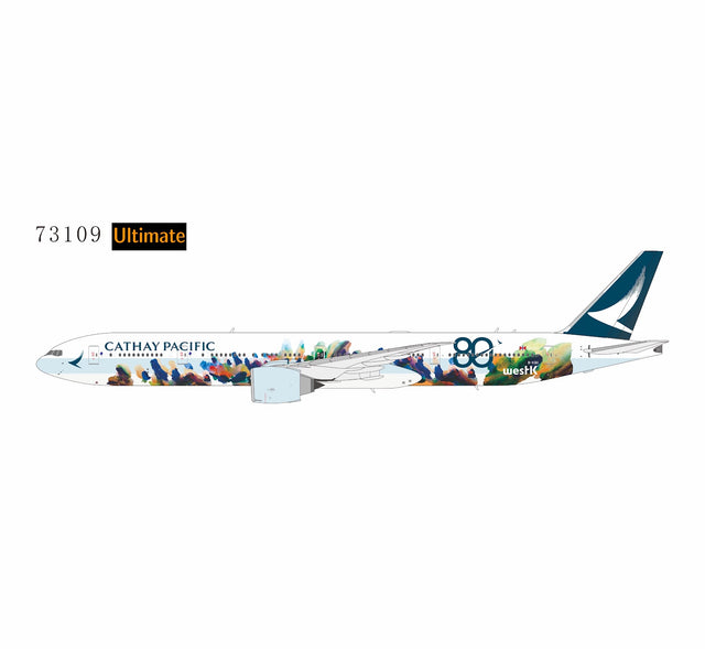 NG Models Cathay Pacific Airways Boeing 777-300ER B-KQU (The Spirit of HongKong - West Kowloon Cultural District) Ultimate 1/400 Aircraft Scale Model