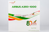 NG Models Ethiopian Airlines Airbus A350-1000 ET-BAZ (with 80th anniversary stickers) 1/400 Aircraft Scale Model