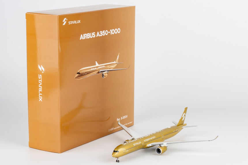 NG Models Starlux Airlines Airbus A350-1000 B-58554 (Airsorayama Golden) 1/400 Aircraft Scale Model