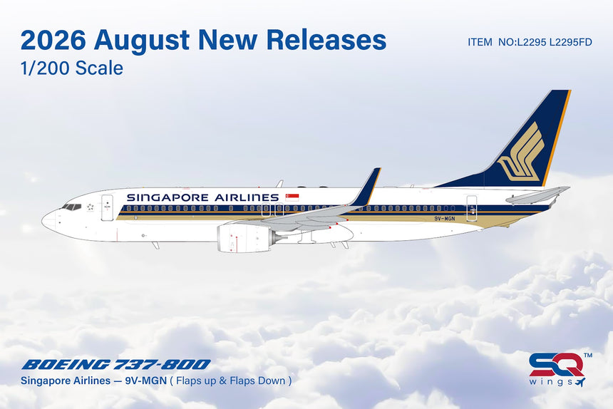 SQ Wings Singapore Airlines Boeing B737-800 9V-MGN