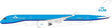 Aviation400 KLM Royal Dutch Airlines Airbus A350-900 PH-ZNA (first A350-900; detachable gear) 1/400 Aircraft Scale Model