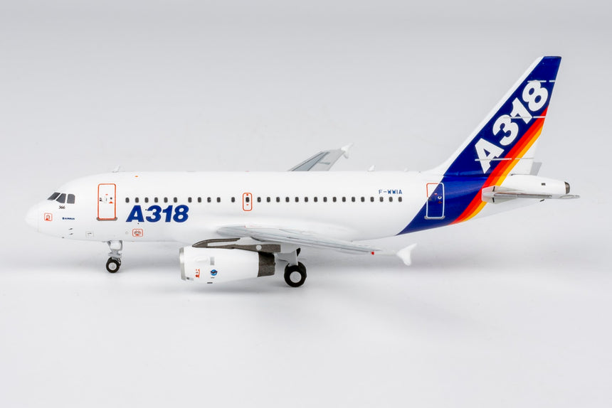 NG Models Airbus Industrie Airbus A318-100 F-WWIA old colors; PW6000 ENGINES 1/400 Aircraft Scale Model