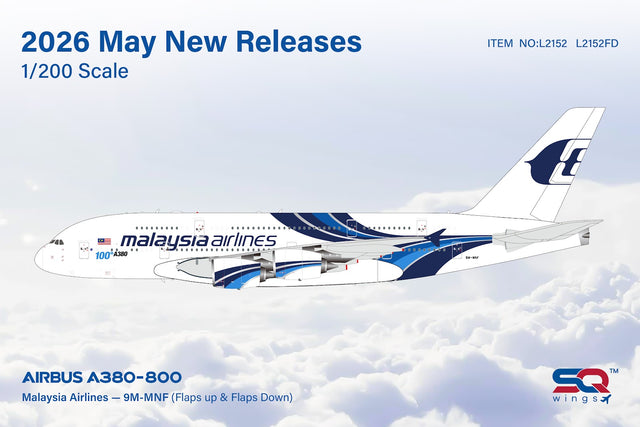 SQ Wings Malaysia Airlines Airbus A380 9M-MNF Flaps Down