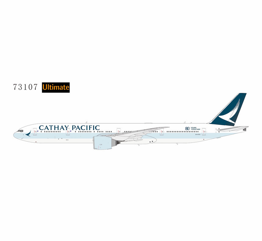 NG Models Cathay Pacific Airways Boeing 777-300ER B-KPO (large titles; "80 Years Together" sticker; Luxurious packaging) Ultimate 1/400 Aircraft Scale Model