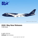 HX Models Lufthansa Boeing 747-8 D-ABYN Flaps Down 100th Anniversary 1/400