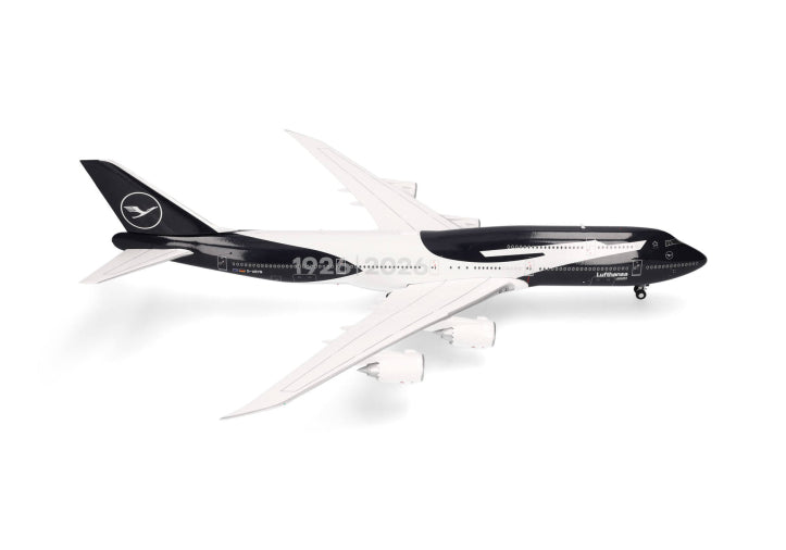 Herpa Lufthansa Boeing 747-8 Intercontinental "100 Years" 1/200 Aircraft Scale Model