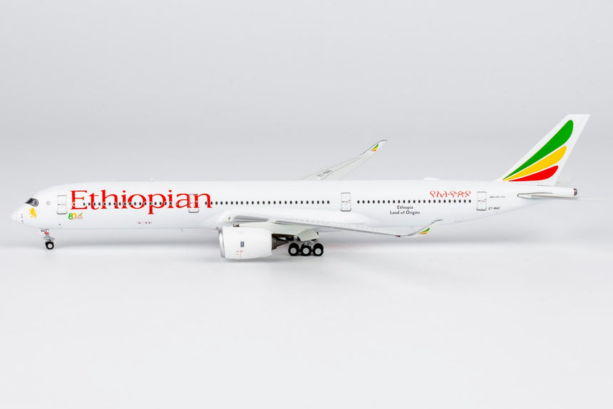 NG Models Ethiopian Airlines Airbus A350-1000 ET-BAZ (with 80th anniversary stickers) 1/400 Aircraft Scale Model