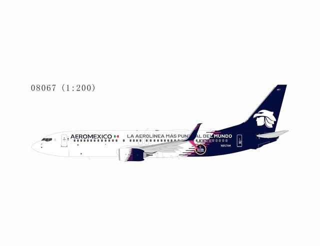 NG Models Aeromexico (new paint with scimitar winglets) Boeing 737-800 N957AM 1/200 Aircraft Scale Model